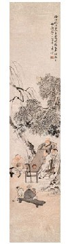 王素 农间闲息 立轴